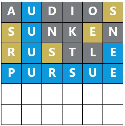 Daily Word Hurdle #1749 Morning Answer - 9th June 2024