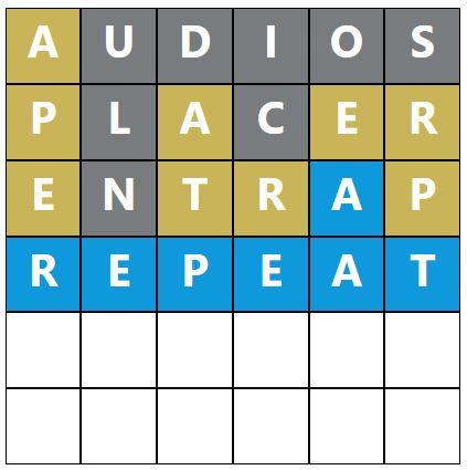 Daily Word Hurdle #1752 Afternoon Answer - 10th June 2024