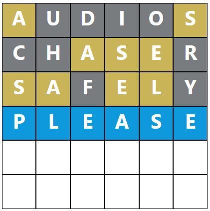 Daily Word Hurdle #1756 Afternoon Answer - 12th June 2024