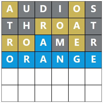 Daily Word Hurdle #1779 Morning Answer - 24th June 2024