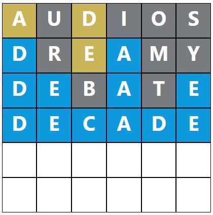 Daily Word Hurdle #1781 Morning Answer - 25th June 2024