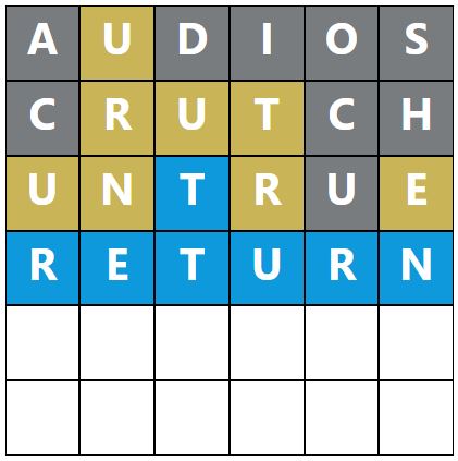 Daily Word Hurdle #1785 Morning Answer - 27th June 2024