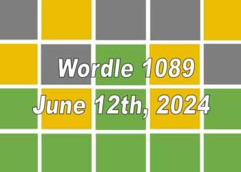 Daily Wordle 1089 - 12th June 2024
