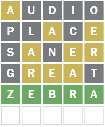 Daily Wordle Answer 1106 - 29th June 2024