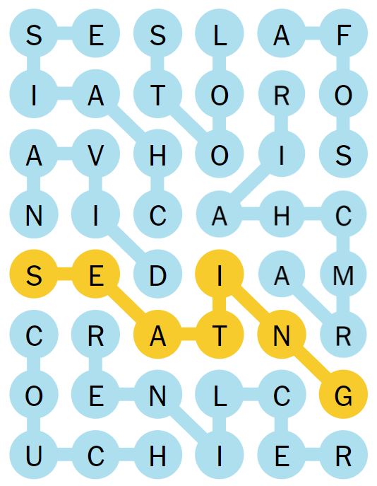 NYT Strands 103 Completed Puzzle - 14th June 2024