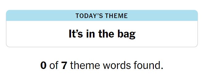 NYT Strands 105 Theme - 16th June 2024