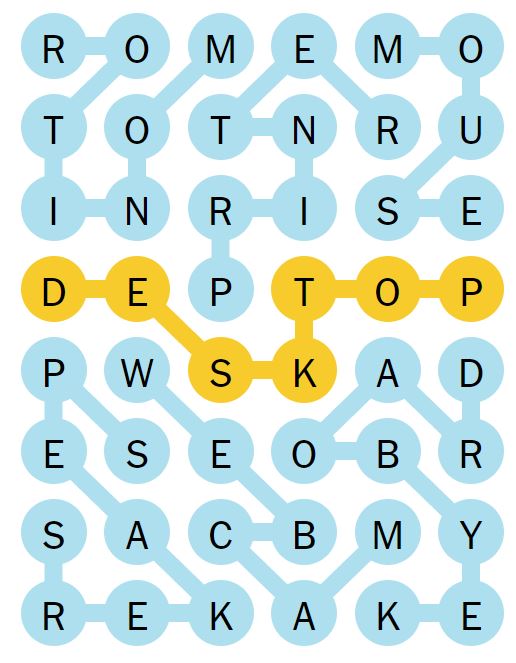 NYT Strands 108 Completed Puzzle - 19th June 2024