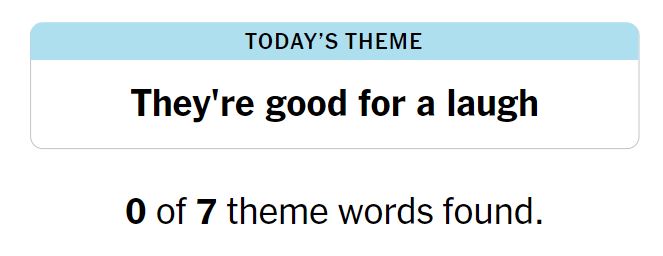 NYT Strands 109 Theme - 20th June 2024