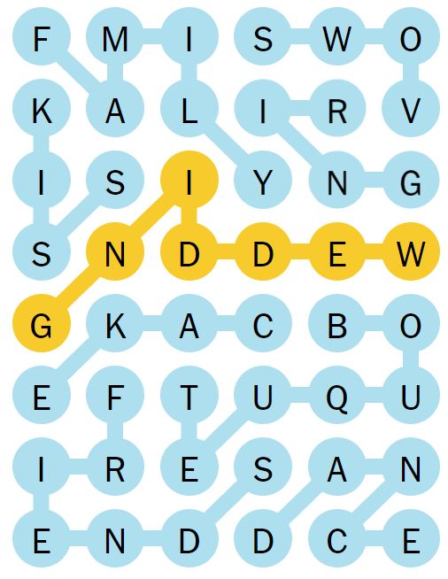 NYT Strands 110 Completed Puzzle - 21st June 2024
