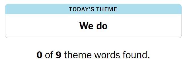 NYT Strands 110 Theme - 21st June 2024