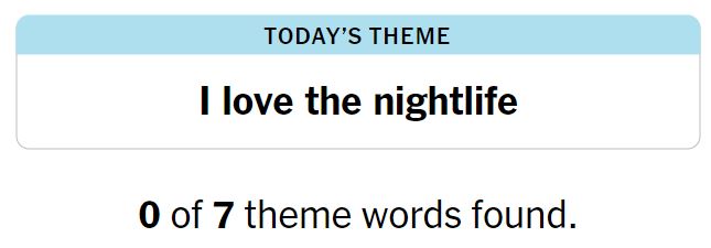 NYT Strands 111 Theme - 22nd June 2024