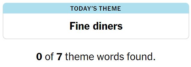 NYT Strands 112 Theme - 23rd June 2024