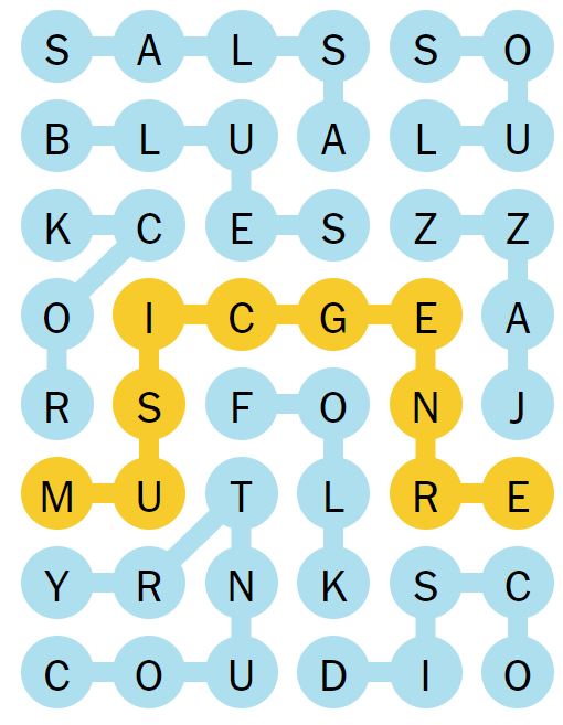 NYT Strands 117 Completed Puzzle - 28th June 2024