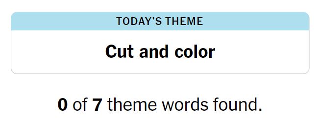 NYT Strands 119 Theme - 30th June 2024