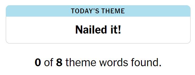 NYT Strands 91 Theme - 2nd June 2024