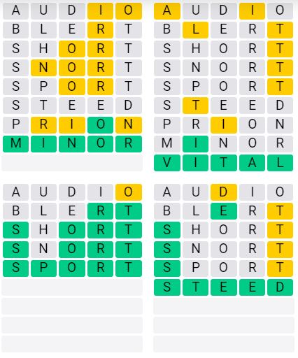 Weekly Quordle 50 Answer - June 3rd - 9th 2024