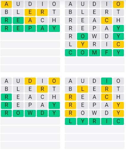 Weekly Quordle 51 Answer - June 10th - 16th 2024