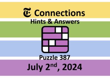Daily NYT Connections 387 Answers - July 2nd 2024