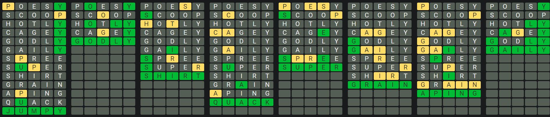 Daily Octordle 903 Rescue Answer - July 15th 2024