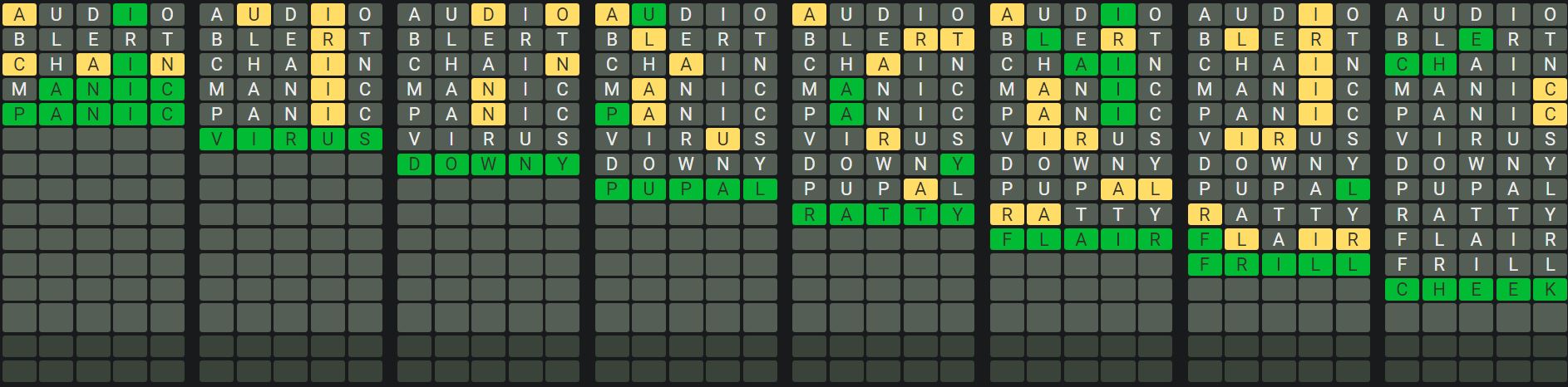Daily Octordle 905 Sequence Answer - July 17th 2024
