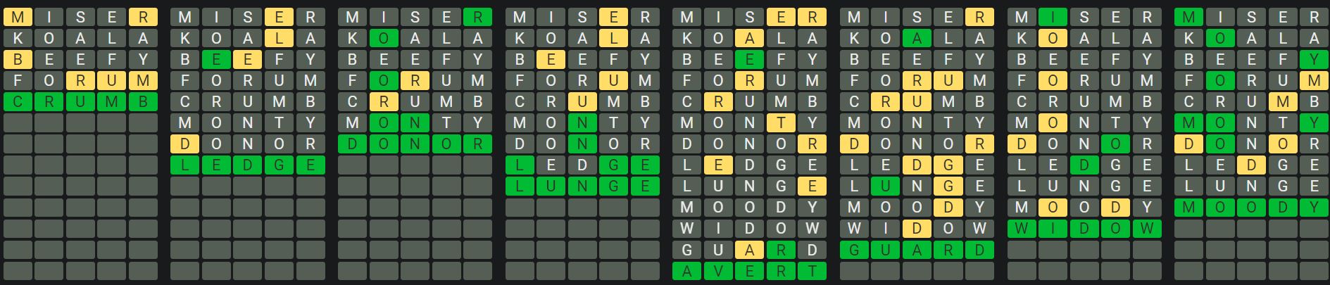 Daily Octordle 907 Rescue Answer - July 19th 2024