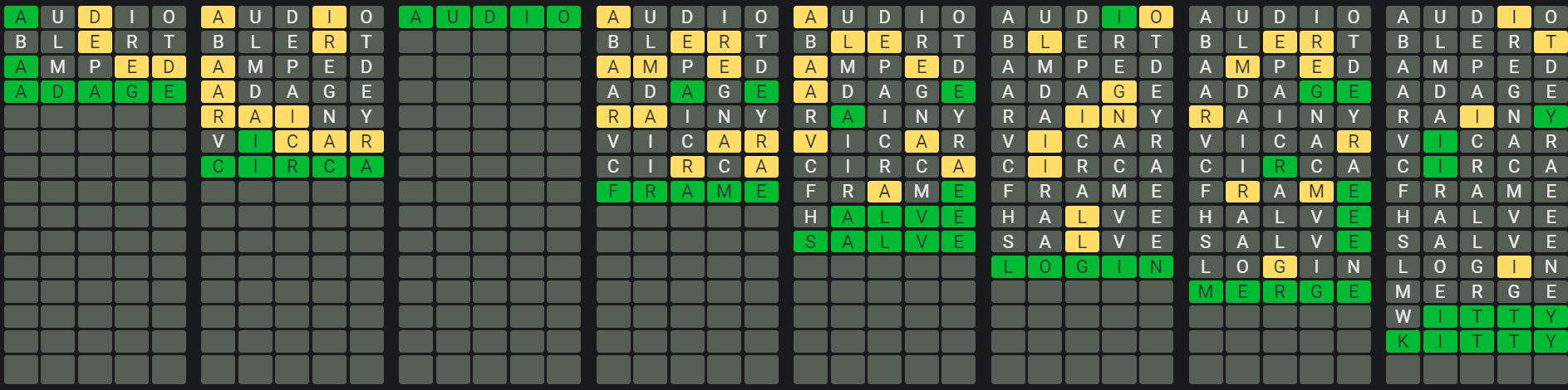 Daily Octordle 908 Sequence Answer - July 20th 2024