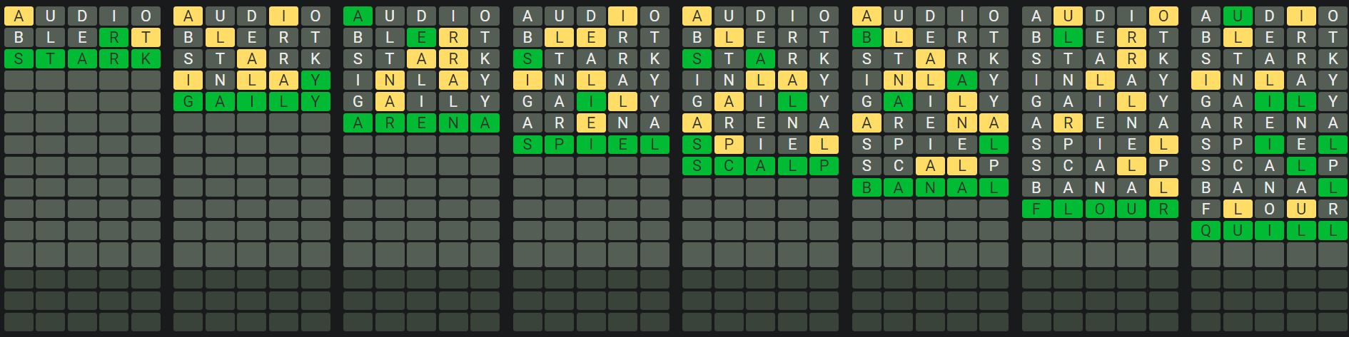 Daily Octordle 914 Sequence Answer - July 26th 2024