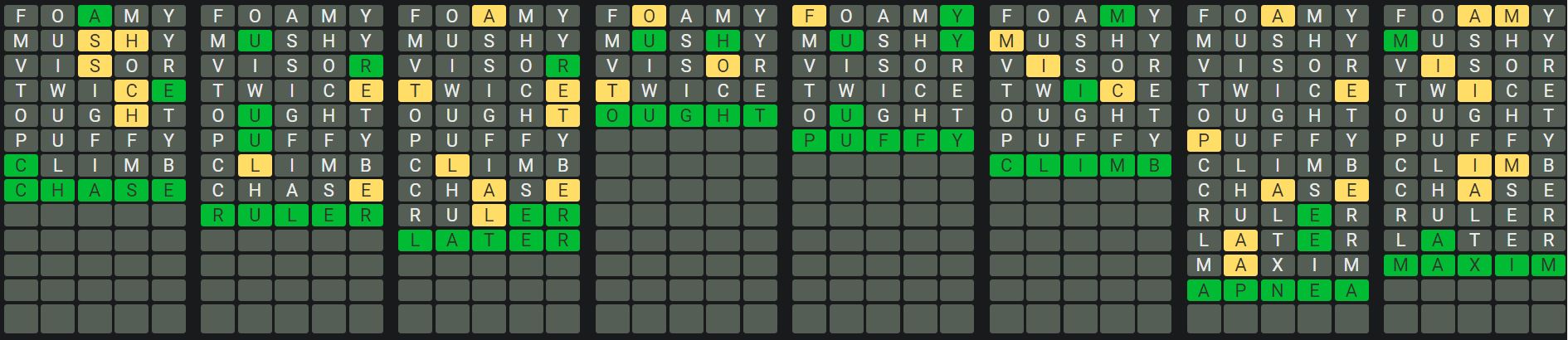 Daily Octordle 916 Rescue Answer - July 27th 2024
