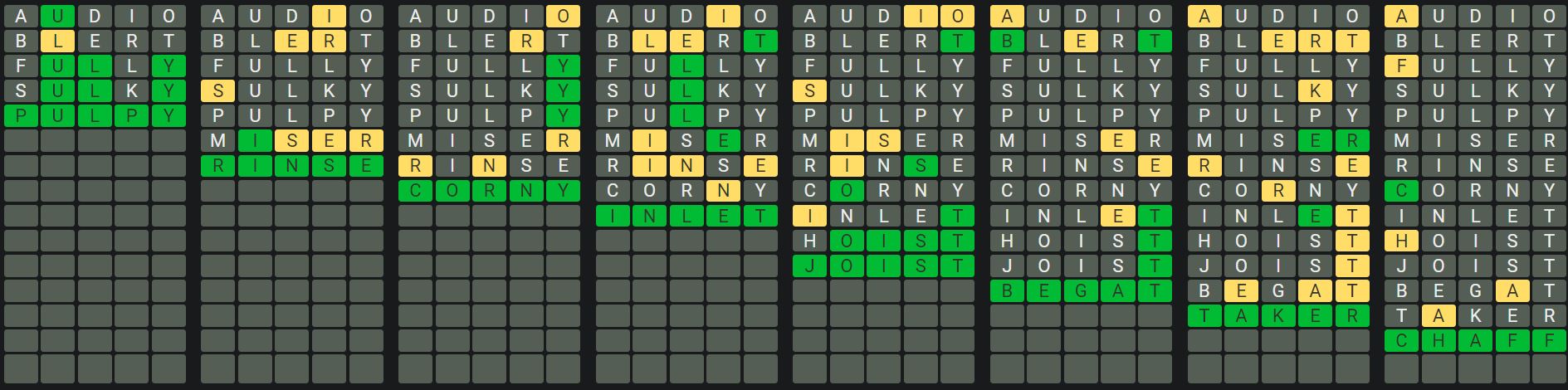 Daily Octordle 916 Sequence Answer - July 28th 2024