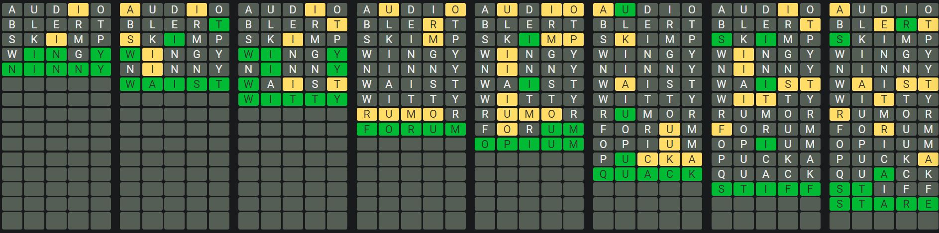 Daily Octordle 917 Sequence Answer - July 29th 2024