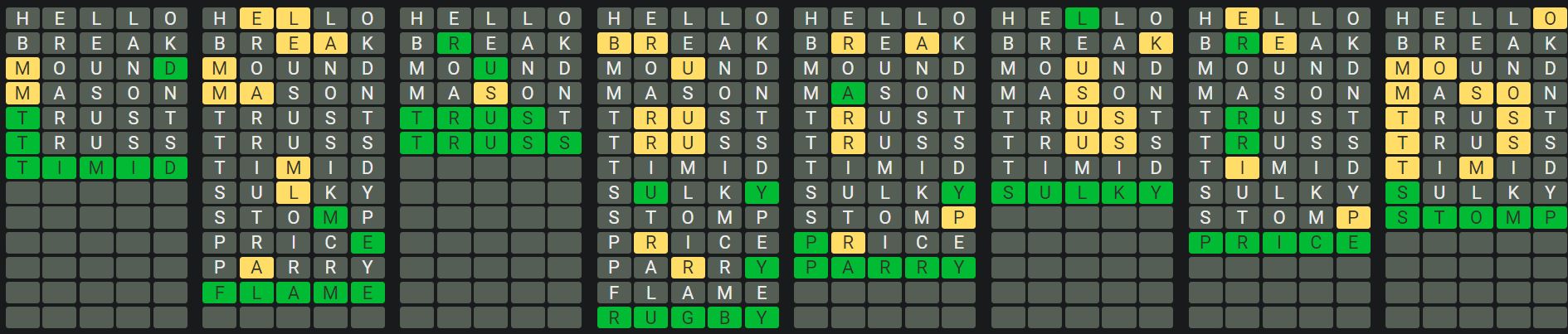 Daily Octordle 918 Rescue Answer - July 29th 2024