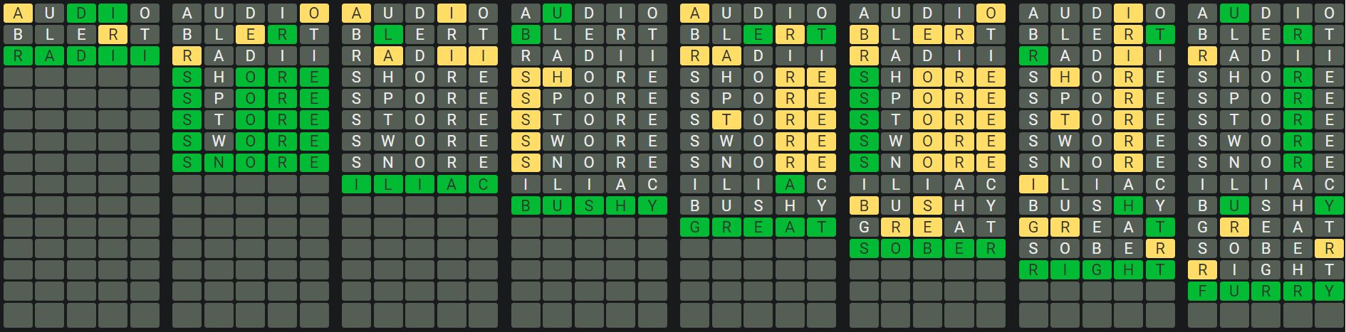 Daily Octordle 920 Sequence Answer - August 1st 2024