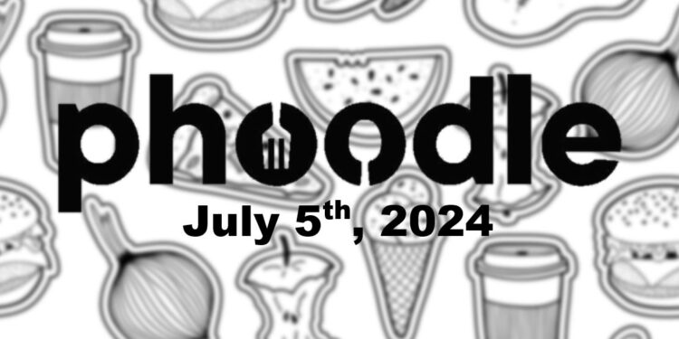 Daily Phoodle - 5th July 2024