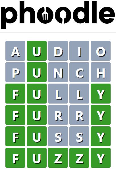 Daily Phoodle Answer 794 - 10th July 2024