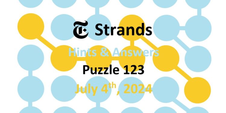 Daily Strands 123 Answers Today - 4th July 2024