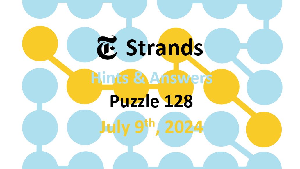 Daily Strands 128 Answers Today - 9th July 2024