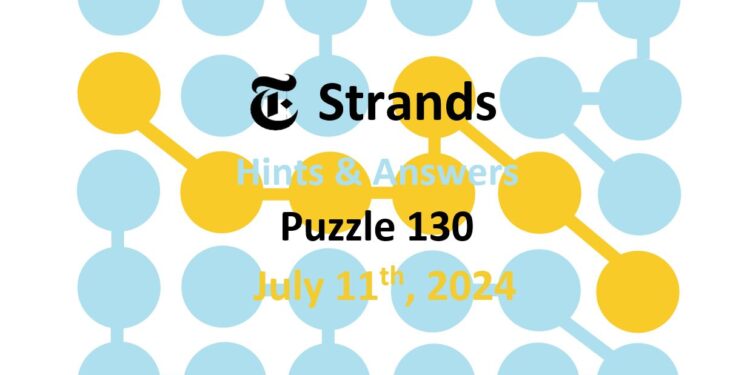 Daily Strands 130 Answers Today - 11th July 2024