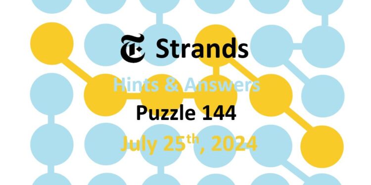 Daily Strands 144 Answers Today - 25th July 2024