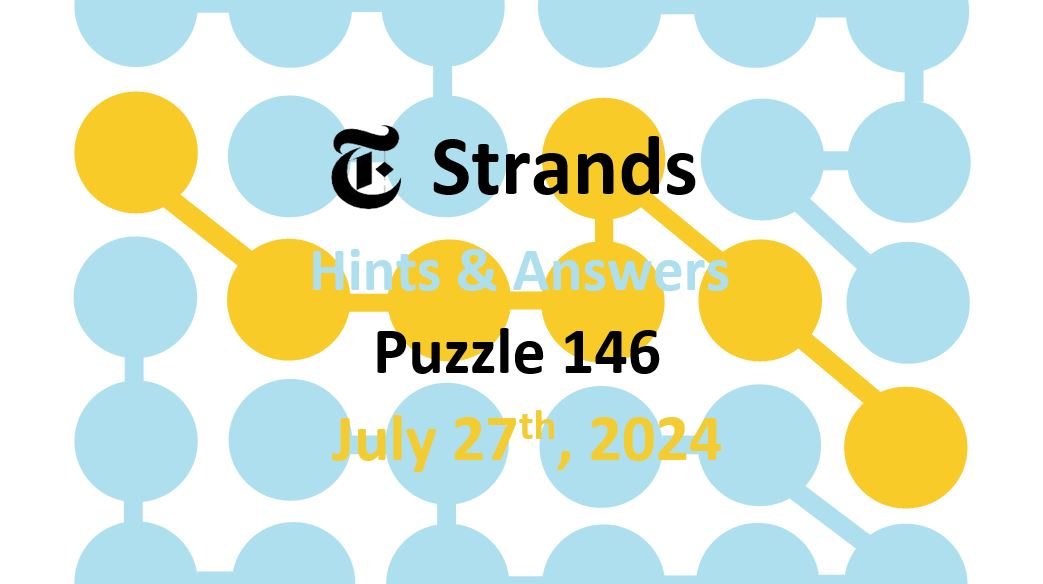 Daily Strands 146 Answers Today - 27th July 2024