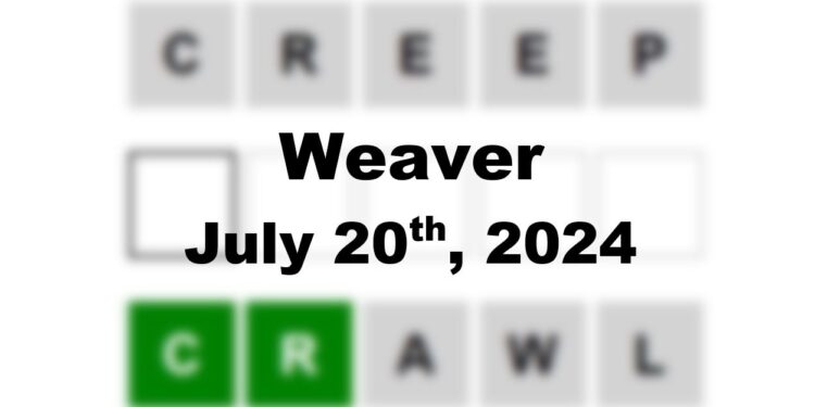 Daily Weaver Answers - 20th July 2024