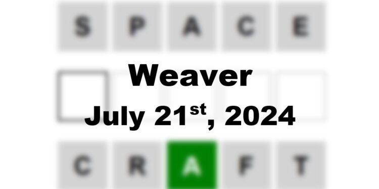 Daily Weaver Answers - 21st July 2024