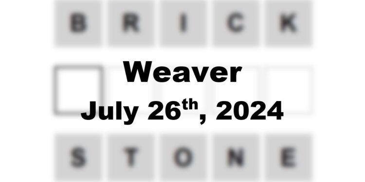Daily Weaver Answers - 26th July 2024