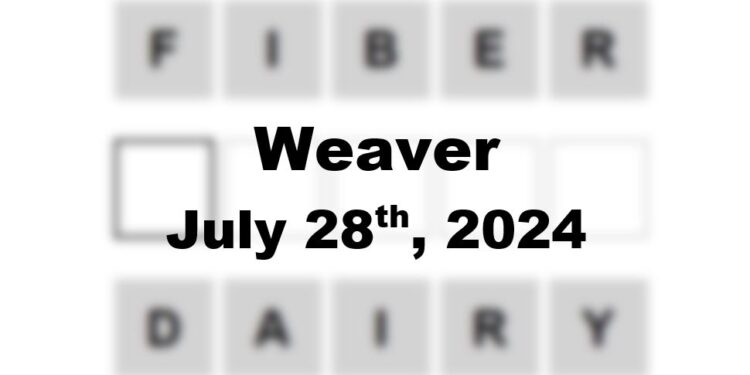 Daily Weaver Answers - 28th July 2024