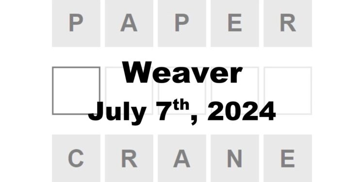 Daily Weaver Answers - 7th July 2024