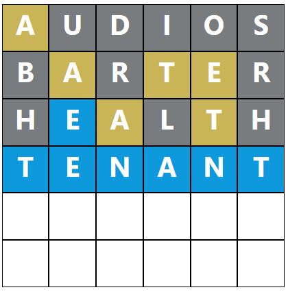 Daily Word Hurdle #1807 Morning Answer - 8th July 2024
