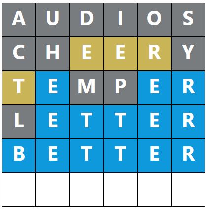 Daily Word Hurdle #1815 Morning Answer - 12th July 2024