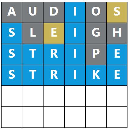 Daily Word Hurdle #1820 Afternoon Answer - 14th July 2024