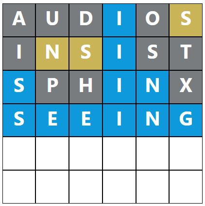 Daily Word Hurdle #1822 Afternoon Answer - 15th July 2024