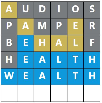 Daily Word Hurdle #1835 Morning Answer - 22nd July 2024
