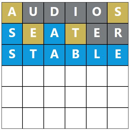 Daily Word Hurdle #1845 Morning Answer - 27th July 2024